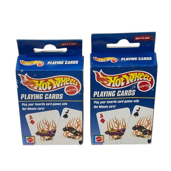 Vintage Hot Wheels Playing Cards – 2 Sealed Decks Mattel 2000 Cars Collectible - Picture 5 of 5